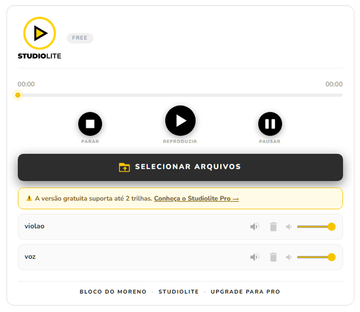 Studiolite-Free Player Multitrack v 1.0.0