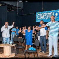 Conversamba G.R.E.S. Portela – Oficina de Percussão ao fundo Conversamba G.R.E.S. Portela – Oficina de Percussão ao fundo
